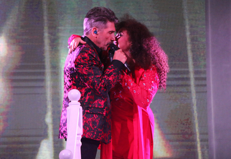 Diego Verdaguer y Amanda Miguel: talento, carisma y amor en el escenario.