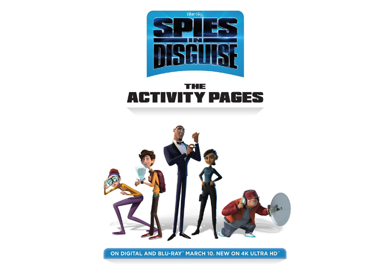 Divertidas paginas de actividades del DVD de Spies in Disguise!