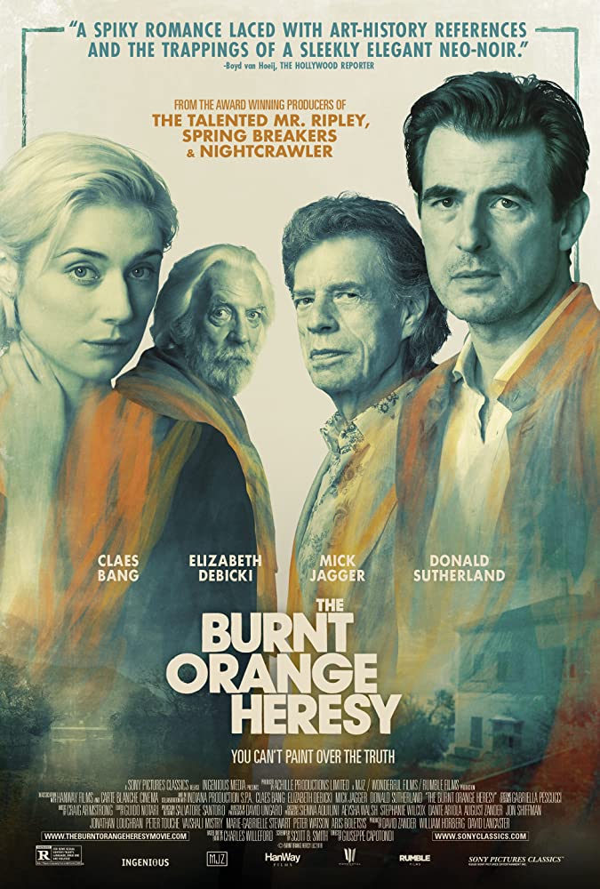 Se estrena The Burnt Orange Heresy – fase 3 de la pandemia en cines selectos.