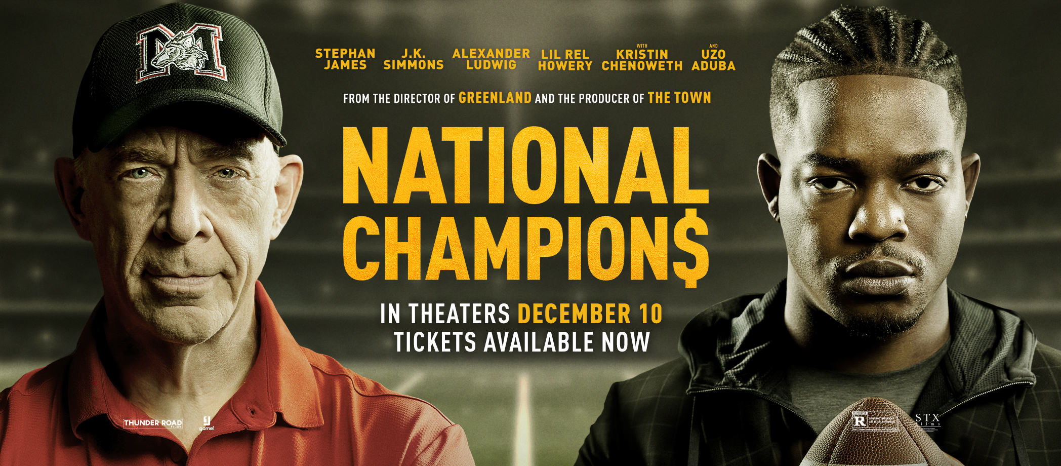 ¿Quieres ir al cine? Tenemos pases para el pre-estreno de la película NATIONAL CHAMPIONS en #Atlanta #Dallas