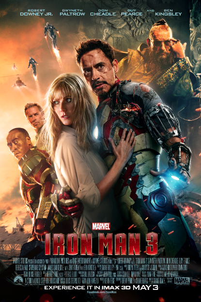 Nuevo Póster de “Iron Man 3” versión para IMAX y Experiencia #FIOSIM3.