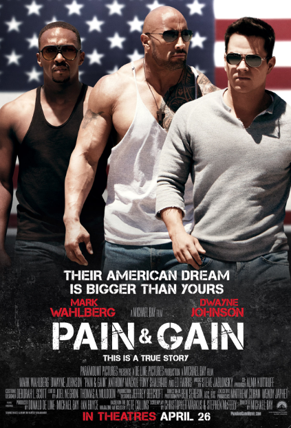 Nuevo Póster de “Pain & Gain” con Mark Wahlberg y Dwayne Johnson.