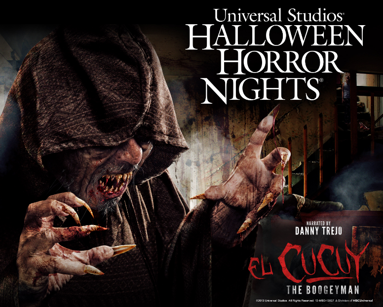 El Cucuy espanta en Hollywood. Halloween Horror Nights en Universal Studios. Hollywood.