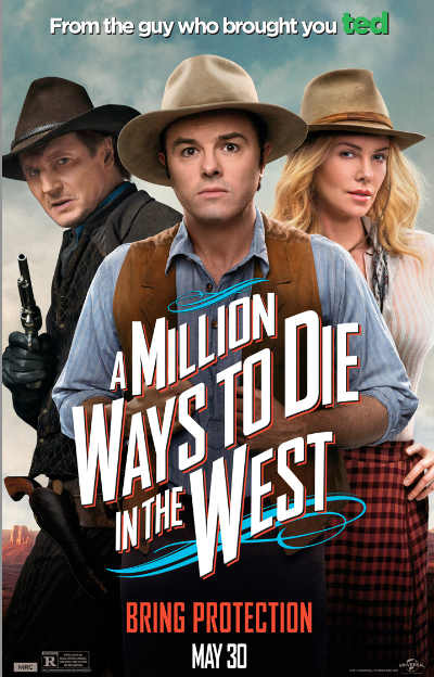 Seth MacFarlane y Charlize Theron sobreviven en el Oeste: “A Million Ways To Die in The West”.