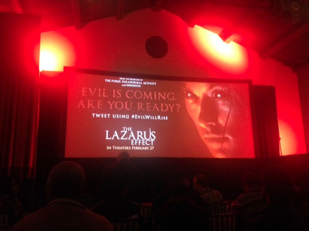 Screening “The Lazarus Effect” en 5 ciudades de Estados Unidos #EvilWillRise.